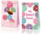 12 PCS Donut Favor Taschen, Candy Party Geschenktüten, Donut Theme Party Favor Taschen, Biskuit-Papiertüten, Geburtstags-Geschenktüten, Farb-Geschenktüten, Hochzeits-Geschenktüten mit Aufklebern