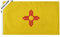 SYII New Mexico Flagge, 90 x 150 cm, doppelseitig, 3-lagig, New Mexico NM Staatsflaggen mit 2 Messingösen, strapazierfähiges Polyester, lebendige Farben, Outdoor-Banner