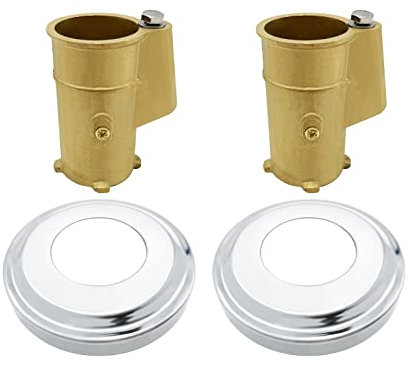 Poolzilla Hand Rail Anchors with Added Escutcheons, 2 Pack, Ladder Anchor and Escutcheon Trim Kit