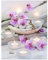 Eckige Steine 5D Diamant Painting Bilder Full Groß Orchidee Phalaenopsis und Kerze 40x50cm Diamant Painting Bilder DIY Diamant Malerei Set Crystal Strass Diamond Painting Square Drill Büro Dekoration