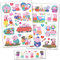 Peppa Pig Vinyl Aufkleber, Kinderspielzeug und Haushaltsgegenstände, transparente Ränder