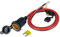 FBBULES 12V/24V Auto Steckdose, Zigarettenanzünder Buchse Wasserdicht Kfz Steckdose mit 2 Stück 20A Sicherung und 1M 14AWG Verlängerungskabel für Auto Motorrad Marine Wohnmobil Boot