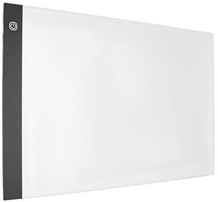 Hosit A3 Tracing Pad, Leichter Tragbarer LED Light Box Tracer 3 Helligkeitsstufen DC AC 5V Zum Schablonieren