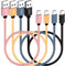 SUMPK USB C Cable 50cm 4 Packs, 18W Short Type C Cord Fast Charge USB 2.0 Data Braided Compatibile with Samsung Galaxy S22 S21 S20 Ultra 5G, Google Pixel, Power Bank and Other Type C Devices