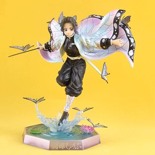 Eamily Demon Slayer Figuren, Shinobu Kocho Figur 23 cm Shinobu Kocho Cartoon Figur Statuen Tanjiro Nezuko Sammelfigur Statue für Anime Fans