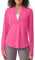 G4Free Long Sleeve Sports T-Shirt Women UPF 50+ Sun Half Zip Shirts Lightweight Quick Dry Workout Tops Running Hiking Breathable Activewear with Thumb Holes Hot Pink