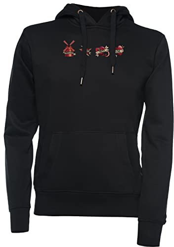 Vendax Freedom Beauty Truth Love Moulin Rouge Unisex Kapuzenpullover Schwarz