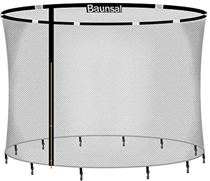Baunsal® Trampolin Sicherheitsnetz Ø 335 cm (FGOS) für 8 Netzstangen Netzhöhe 180 cm Ersatzteile Netz Schutznetz Kindertrampolin Ersatznetz Gartentrampolin Outdoor