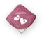 Sterntaler Kapuzenhandtuch 100x100 mit Name personalisiert für's Baby rosa mit Herzen (rosa Mabel Maus)
