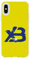Coque iPhone X - XS Officiel Kings League xBuyer Transparent Silicone Fond Jaune [Flexible, Semi-Rigide et Ultra-Résistante] [Protection contre les chutes]