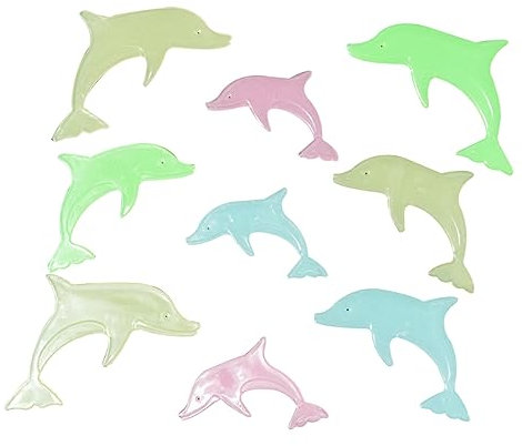 SAFIGLE 36st Leuchten in Den Dunklen Sternen Für Die Decke Im Dunkeln Leuchten Aufkleber Leuchtender Wandaufkleber Niedlicher Delphinaufkleber Delfin Leuchtende Gegenstände Kind