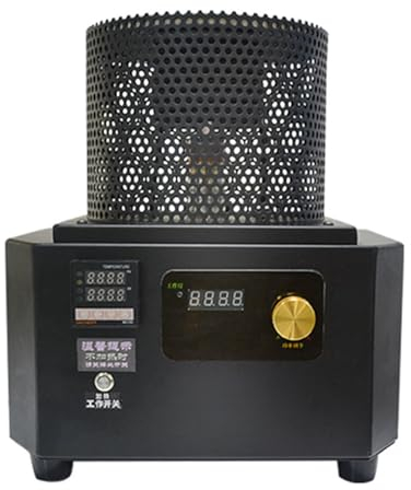 Four De Fusion d'or 1 Kg, Four De Fusion Électrique Numérique 2500 W, Kit De Fusion d'or, Température De Fusion 1600 ℃, Machines De Coulée De Métal, pour Fusion Rapide des Déchets, Or, Argent