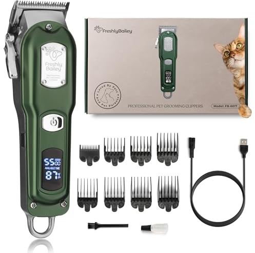 Cat Clippers for Matted Hair - Low Noise Trimmer for Long Hair Cats