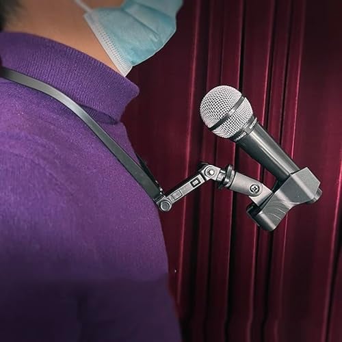 Professioneller Hals Mikrofon Halter Magic Tricks Einstellbare Magier Zubehör Bühne Illusionen Gimmicks Requisiten