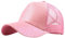 Trucker-Pferdeschwanz-Kappe, Glitzer-Baseballmütze, Visier, einfarbige Brötchen, unordentliche Unisex-Baseballmützen Mützen Babys Junge Fahrradhelm Cap (Pink, One Size)