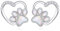 Pfote Ohrringe S925 Sterling Silber Herz Pfoten Ohrringe Hunde Pfoten Ohrstecker Pfote Hund Schmuck Geschenk für Damen Frauen Hunde Liebhaber