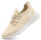 LANGFEUU Damen Turnschuhe Sneaker Schuhe Damen Sportschuhe Laufschuhe Tennisschuhe Outdoor Running Damen Walkingschuhe Straßenlaufschuhe rutschfest Atmungsaktiv Leichtgewichts Hellbeige 38