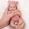 Vollence 20cm Reborn Baby Puppe Silikon, Realistische Puppe für Mädchen, Weihnachten und Geburtstag