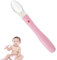 CGACCSD Cuillère d'alimentation pour bébé, cuillère à nourriture pour bébé | Cuillère à soupe longue durée en silicone souple, fournitures de sevrage LED portable, flexible – Entraînement des aliments