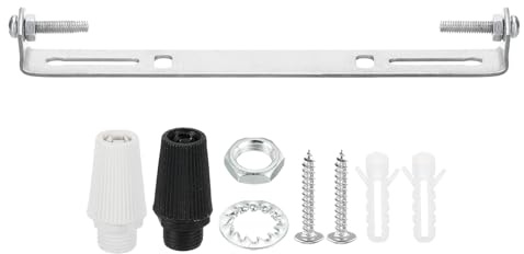PATIKIL 160mm Lampenhalterung Decke Kit, Silber Deckenhalterung Lampe, Lampenaufhängung, Leuchten Montagehalterung mit Schraube Mutter für Haus Büro Hängeleuchte Wand Deckenlicht