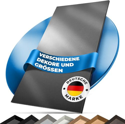 Tischplatte 180x80 | Arbeitsplatte, Küchenarbeitsplatte, Schreibtischplatte aus Holz | Hochwertige Holzplatte für Büro oder als Esstischplatte, Küchenplatte | Holzplatten (Anthrazit)