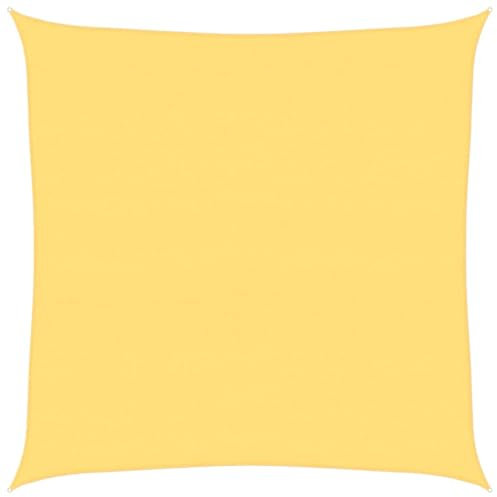 Kangqiling Vela Parasol 160 g/m² Beige 6 x 6 m HDPE, Beige, 311114