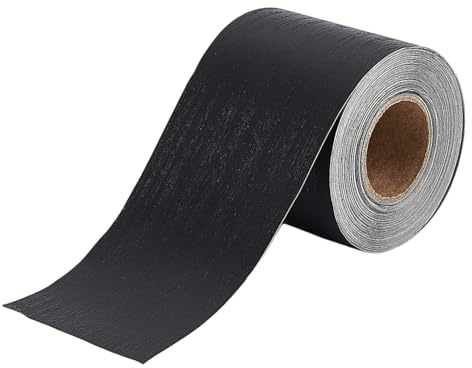 PLIGREAT Nastro di riparazione per venature del legno, 5 cm x 10 m, autoadesivo, nero, per tavoli, sedie, pavimenti, finestre, porte, ristrutturazione, vecchi mobili, fai da te