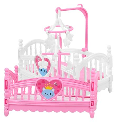 BCOATH 2Stücke Puppenhaus Möbel Krippe Modell für Kreative Kinderzimmer Dekoration und Vielseitig Einsetzbar aus Langlebigem Material