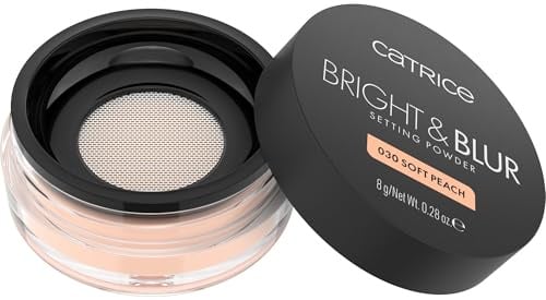 Catrice Bright & Blur Setting Powder, Nr. 030, Orange, glättend, porenverfeinernd, fixierend, strahlend, transluzent, vegan, ölfrei, ohne Parfüm, ohne Alkohol, 1er Pack (8g)