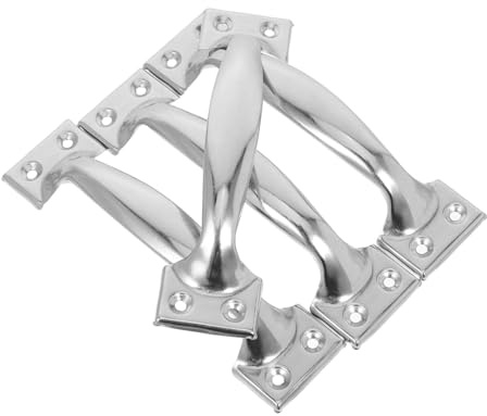 ROMISBABA 4 Stück-pack Türgriffe aus Edelstahl 304, 150mm Großer Metallgriff für Schränke Garagentore und Außentüren Wetterfester Bügelgriff mit Polierter Oberfläche Ergonomisch und Stabil