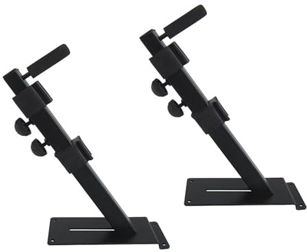 DuskHaven 2 Pieces Electronic Piano Stand Adjustable Keyboard Holder Iron Telescopic Arms Piano Stand Universal Wall Mount Organizer Piano Keyboard Stand for Beginners Music Lovers Ent, Style A