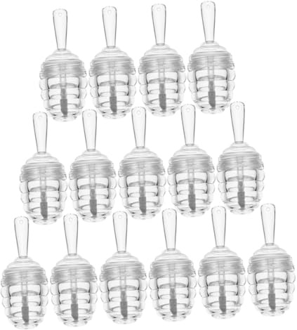 Tube de Gloss à Lèvres DIY en Plastique, Lot de 15 Pots Portables | Forme Ruche, Vide et Réutilisable, pour Échantillons Commerciaux et Remplissage de Gloss