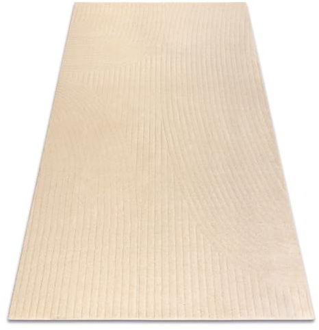 rugsx Wollteppich TEXTURA 488.12.LA100 OSTA - modern - Wellen, geometrisch strukturell Creme 240x340 cm
