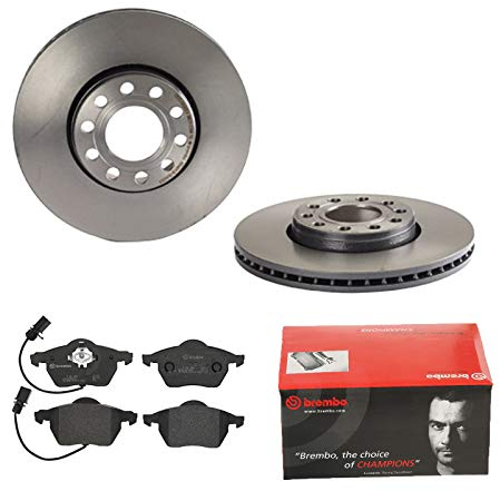 2 Bremsscheiben belüftet 288 mm + Bremsbeläge Vorne von Brembo (1420-53626) Bremsensatz Bremsanlage Bremsen-Kit,Bremsenset, Bremsscheiben, Bremsbeläge, Bremsen-Set, Beläge, Bremsbelag, Bremsbelagsatz,