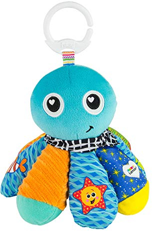 Lamaze L27514 Baby Spielzeug Sam, der Oktopus Clip & Go, das hochwertige Kleinkindspielzeug. Der quietschbunte Greifling fördert die Motorik und ist das perfekte Kinderwagenspielzeug und Kuscheltier