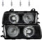 QR-Parts 69593610 Set Scheinwerfer links 1305954 + Scheinwerfer rechts 1305955 + OSRAM H1 Original 64150-01B (4-Stück)
