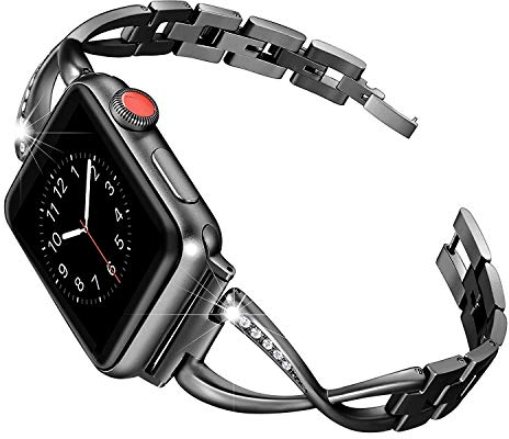 Bling Bracciale in Diamanti compatibile con Apple Watch Cinturino 38mm 40mm 41mm 42mm Bracciale in Acciaio Inossidabile Diamanti Donne per iWatch Ultra SE 10 9 8 7 6 5 4 3 2 1