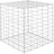 vidaXL Gabionen Hochbeet Würfel Steinkorb Drahtkorb Pflanzkübel Pflanzkorb Blumentopf Blumenkasten Gabione Steingabionen Stahldraht 50x50x50cm