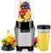 La Rêveuse Mixeur Blender pour faire des shakes smoothies 600 watts avec des bouteilles portables sans BPA de 600 ml et 700 ml (Silver)