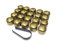 Partsdealers® Runde Radmutter-Abdeckkappen GEMACHT FÜR Audi A1, A3, A4, A5, A6, A7, A8, TT, Q3, Q5, Q7, 17 mm (Gold)