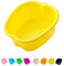 AXLOFO® Large Spa Foot Bath Bowl, Sturdy Plastic Foot Soak Bowl, Massage Foot Pedicure Bowl, Detox, feet soak, Extra FootBath foot basin For Soaked to Remove Dead Skin, Calluses (yellow)
