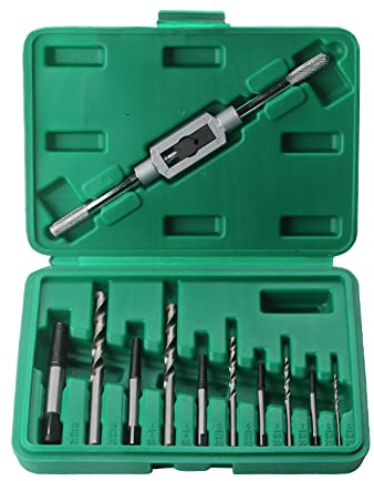 Defekter Schraubenextraktor,11Pcs Schraubenausdreher Set Gebrochene Schrauben Bolt Fasteners Entferner Bohrer Werkzeug Schrauben Ausdreher Satz mit Halteschlüssel herausgenommen