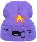 UMiCHOi Coole Anime-Beanie-Mütze für Erwachsene, Herren, Damen, lustige Mütze, Cartoon-Beanie-Mütze für Teenager, Violett, Einheitsgr��e