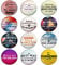 Berkin Arts 12pcs Cute Round Crystal Glass Strong Magnetic Refrigerator Magnet Fridge Sticker Chocolate Candy Bar Packaging