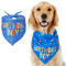 Hund Geburtstag Bandana, Hunde Geburtstag Dreieck Schal, Hund Geburtstag Schal, Hund Geburtstag Dreieck Lätzchen, Waschbar Haustier Geburtstag Bandana, für Kleines Mittelgroß Hund Haustier (Blau)