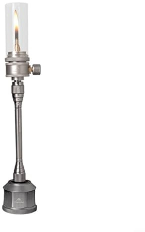 Lampe à gaz ultralégère avec lueur réglable avec réservoir de carburant vide (lanterne à gaz)