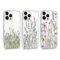 Foonary 3 Pezzi Trasparente Cover per Apple iPhone 13 Pro Max 6,7, Custodia Aesthetic Fiori Floral Motive Design, Silicone Protezione Phone Case per iPhone 13 Pro Max, Fiore 05