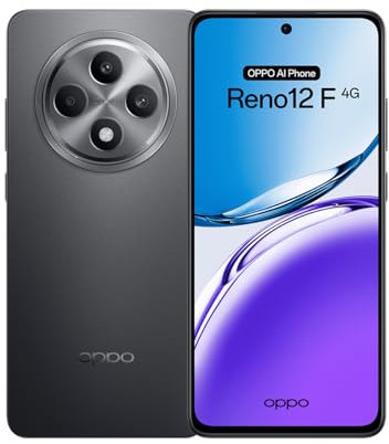 OPPO Reno12F 4G - Smartphone sbloccato con IA, 16 GB (8 GB+8 GB) 256 GB, schermo 2.5D AMOLED 6.7, fotocamera 50+8 + 32 MP, Android, IP64, batteria 5000 mAh, ricarica rapida 45 W - Matte Grey