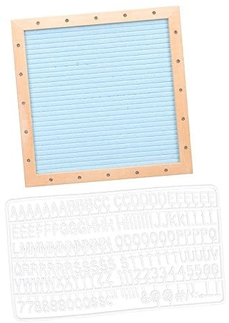 Angoily 1Satz Holz Message Board mit LED Licht Multifunktionale und Wandtafel für Kreative Mitteilungen für Büro Zuhause