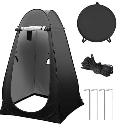 Maraiss Pop Up Camping Tent Privacy Shower Tent, Portable Pop Up Tent for Beach Changing & Camping Toilet, UV Protection Waterproof Outdoor Dressing Tent for Hiking, Fishing & Picnic